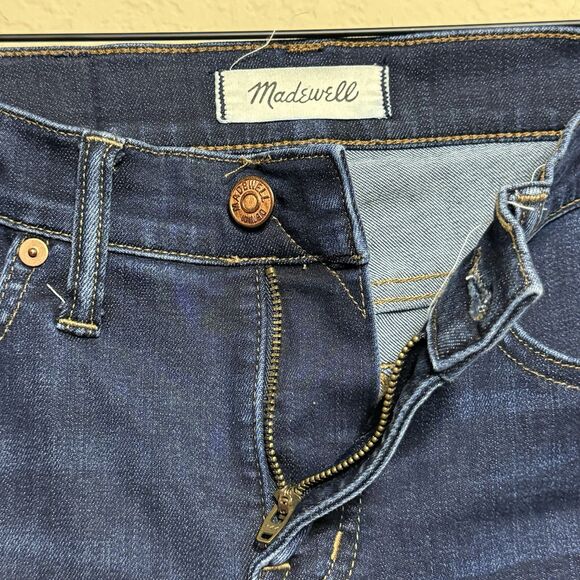 Madewell Larkspur Dark Wash 9-Inch High-Rise Skinny Jeans Women's 25S Stretch - Picture 6 of 16